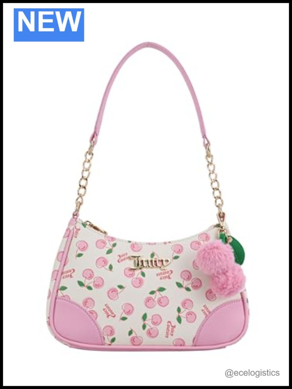 Juicy Couture Cherry Girl Hobo Shoulder Bag Polyurethane Purse